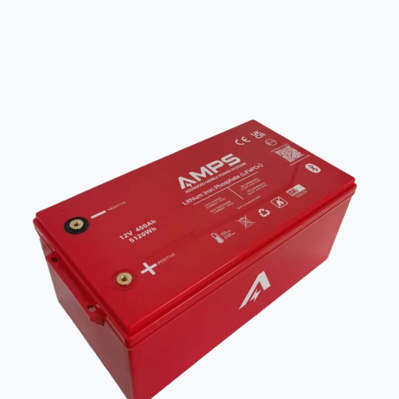 12V 400Ah LiFePO4 - Lithium Iron Phosphate Battery w/ Bluetooth