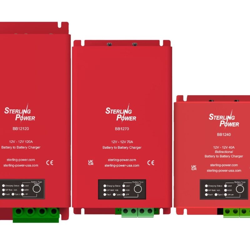 2025 Model 12V to 12V DC to DC Chargers 10A | 15A | 20A | 25A | 40A | 70A | 120A | 170A | 200A models + Remote Control (optional)