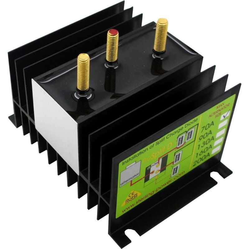 Split Charge Diodes 70 - 200A, 2 - 3 Outputs.