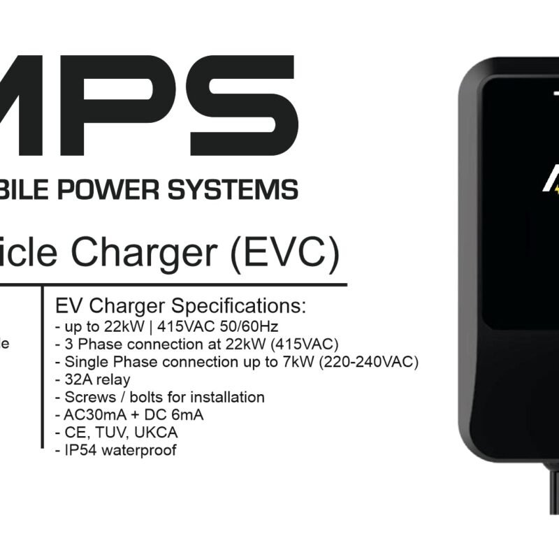 Electric Vehicle Charger EVC- 22kW - Type 2